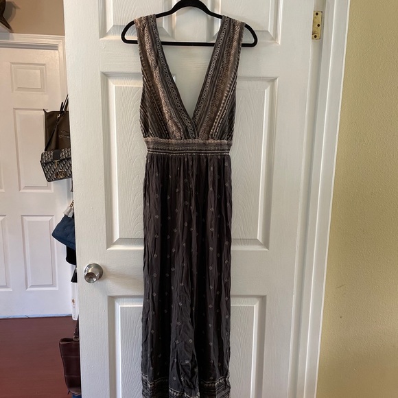 Free People Border Print Deep V Romper - Picture 10 of 13